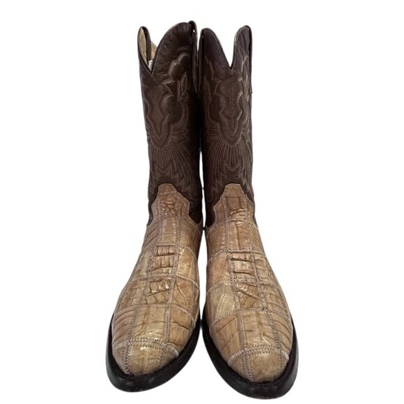 Corral Boots Exotic Alligator Inlay Cowboy Western Boots  SIZE 11 D main image 5
